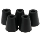 5pcs Round Black Bumpers Pads Rubber Feet, 40x38mm
