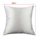 Solid Color Super Soft Cozy Velvet Sofa Pillowcover  Dark Blue_50x50cm