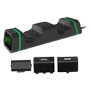 2 Dual Controller Charger for Xbox One X S Station Base Kit 2 Battery