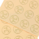 120pcs Transparent Round Thank You Sealing Stickers Baking DIY Gift Box Labe â„–[
