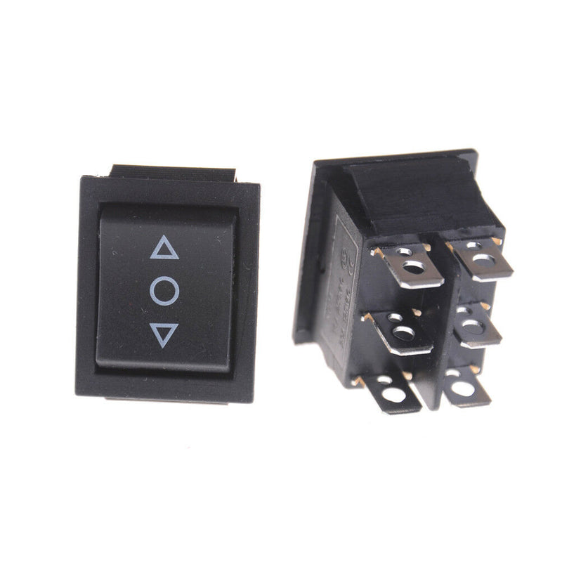 2x 6 Pins On-Off-On Rocker Switch Momentary Rocker Switch Tw