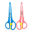 2Pcs Stainless Steel Tailoring Scissors Set & Protective Cover Blue & Pink