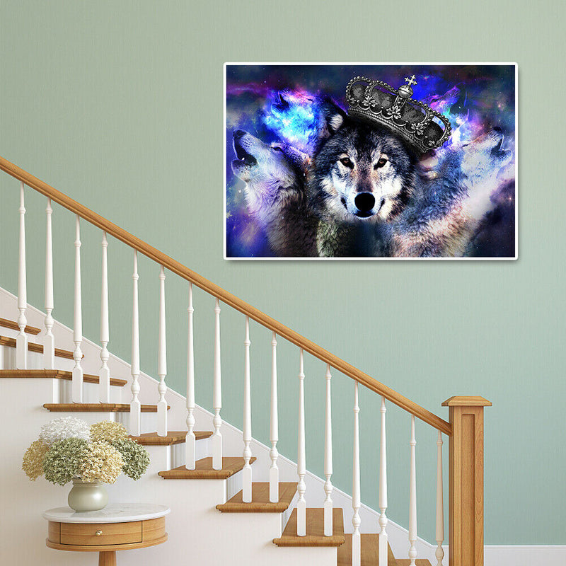 1000pcs DIY Jigsaw Paper Puzzle Fierce Wolf Animal Picture Room Decoration