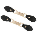 2 Set PU Leather Toggle Closure Buttons with Metal Buckles for Jacket Duffle