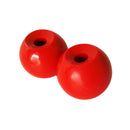 2Pcs Plastic Red Balls For Marine Boat Dinghy Tail Rudder Control System Kit