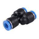 6 mm to 6 mm Y Shaped Push In Connector Compressed Air Fittings, 2 pcs T2V8