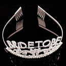Women Girl White Lace Wedding Bride Maid Tiara Hair Veil Bachelorette Party