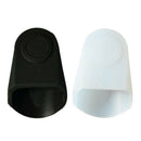 2 Pcs Rubber Clarinet Saxophone Mouthpiece Cap Protect Delicate Tip, Black  P8H9