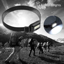 3 Modes Waterproof COB Flashlight Outdoors Headlight Headlamp Torch(Black)