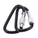 10 D Aluminum Screw Lock Carabiner Hook Keychain Keyring Camping Climbing G1Y8