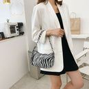 Fashion Zebra Print Women Handbag Tote Small PU Underarm Shoulder Bag (2)