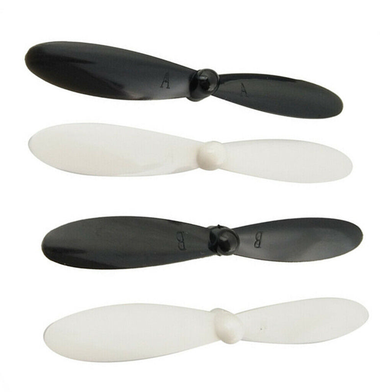 Propeller Set Airscrew Replacement For Hubsan X4 H107L Accessory Black+White
