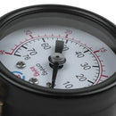 Male Threaded Pneumatic Air Vacuum Pressure Gauge 30/0Hg L8F6