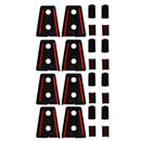 8Pcs ABS Black Door Hinge Covers Trim for 2007-2017 Jeep Wrangler JK JKU 4D