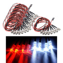 48pcs Upgrade LED Lights Headlights Taillight 8 LED For 1/12 1/16 RC Car