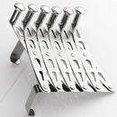 6 Hook Stainless Steel Over Door Hanger For Clothes Coat Robe Hanger Hanging