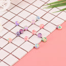 50x 10mm mixed flowers polymer clay soft ceramics round diy findings loose b FT