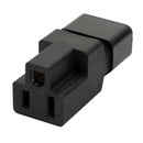 IEC320 3 Pin C14 to USA AC Nema 5-15R Female Power Adapter