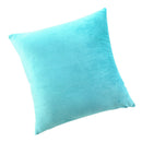 Home Geometric Soft Velvet Throw Pillow Case Sofa Cushion 60cm Blue