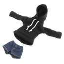 1:6 Scale Fashion Long Sleeve Hoodie and Short Pants For Blythe BJD Baby Girl