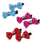 10pcs Pet Cat Dot Grooming Hairpin Mixed Ribbon Hair Bow Dog Rubber A