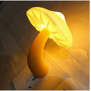 Warm Mushroom Night Light Soft Romantic Sensor Kid Bedroom Wall Lamp Home Deco!