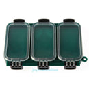 Double Sided 6 Compartments Waterproof Fishing Lure Tackle Box Case Storage