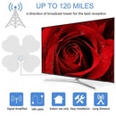 80 Miles Four-Leaf Clover Shaped Luminous Tv Antenna Indoor Hdtv Antenna Vh