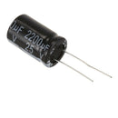 10 Pcs black 2200uF 25V Radial Aluminum Electrolytic Capacitors 1.3*1.3*2.1