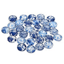 30x 12mm Glass Cabochon Flatback Handmade Round for Jewelry Cameo Crafts