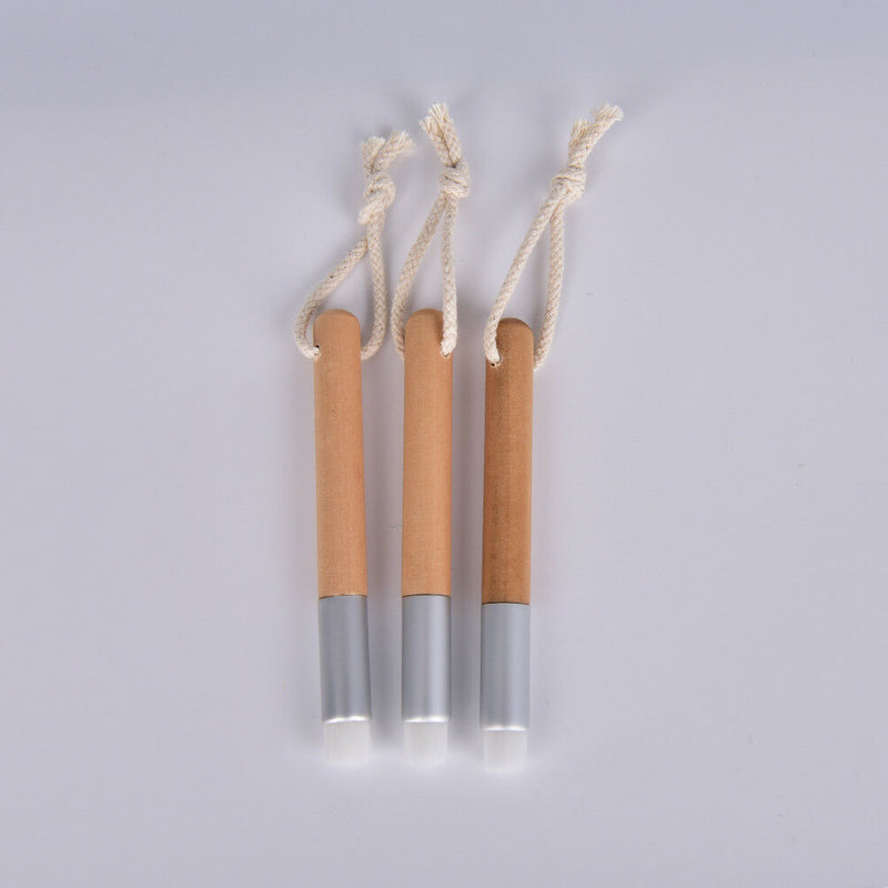 Wooden Handle Remover Nose Pore BlackHead Clear Brush Cleaning Facial Brushe  Gw