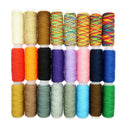 24 Spools Mixed Colors 100% Polyester Sewing Quilting Thread Set All Purpose