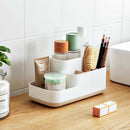 Makeup Storage Box Organizer Makeup Display Brush Holder Bathroom Khaki