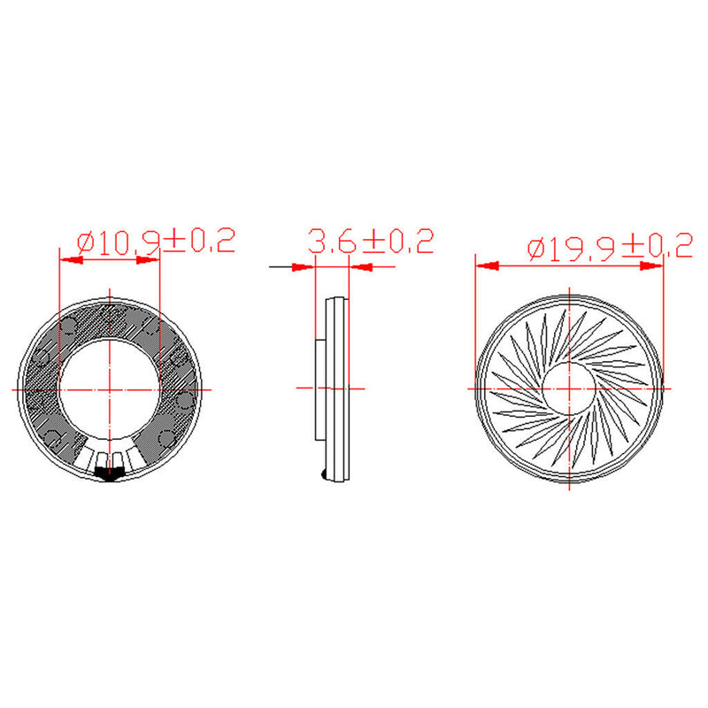 8ohm Internal  Tweeter Parts Accessories For Waterproof Waterproof Speakers