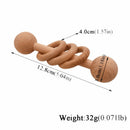 1 Pcs Wooden Teether Rattle Activity Gym Toys Wooden Blank Ring Teething ToyI2L2