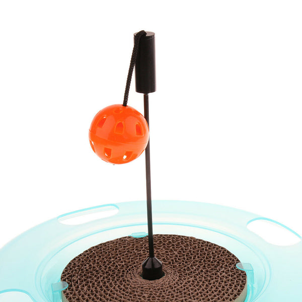 Pet Kitten Cat Ball Toys Rotating Cat Teaser Turntable Intelligence Cat Toys