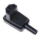 IEC-C13 down angle socket receptacle rewirable female connector plug OZ