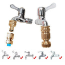4/6 Brass Hose Tap Connector Washing Machine Garden Irrigation Watering Fittings