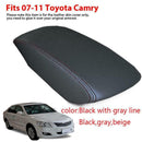 Car Leather Console Center Armrest Rest Box Cover for T~oyota Camry 2007-11