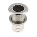 Boat Thru Hull Fitting/Drain 1-1/4inch Hose Barb Marine 316 Stainless Steel