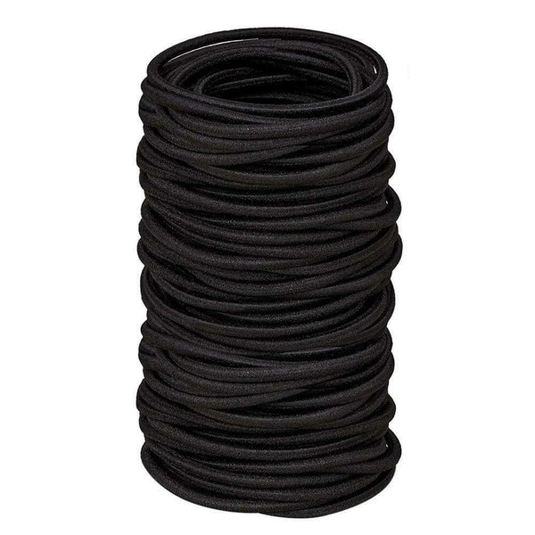 120pcs Elastic Rubber Band Black Women Hair Rope Ties Kids Ponytail Holder  A#S