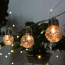 Outdoor Solar Powered 10 LED String Fairy Light Bulb Lamp Garden Patio Yard