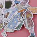 100Pcs/pack lovely girls stickers scrapbook DIY diary albums notebook dec M&E
