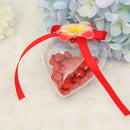 10PCS Transparent Plastic Heart-Shaped Craft Ball Acrylic Transparent  POO