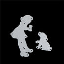 Dog and Girl Metal Cutting Dies Stencils ScrapbookingAlbum-Decorative EmbossiTO
