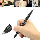 10pcs Black Double Ended Permanent Art Drawing Markers Highlighter Pen Set