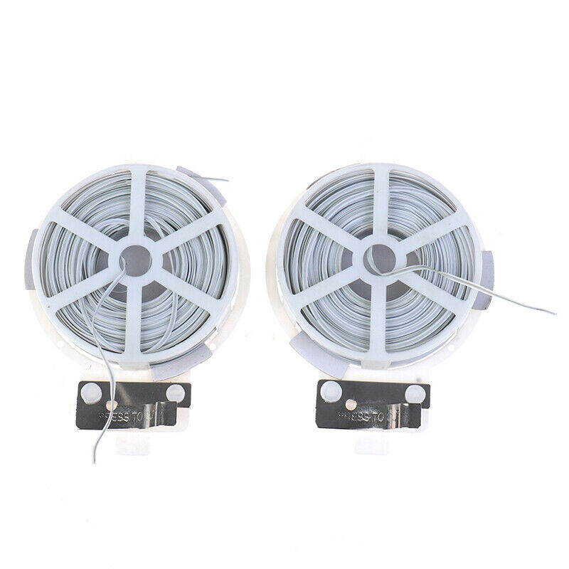 1Pc (50m) White Multi-Function Sturdy Garden Plant Twist Tie with Coated WiSEAU
