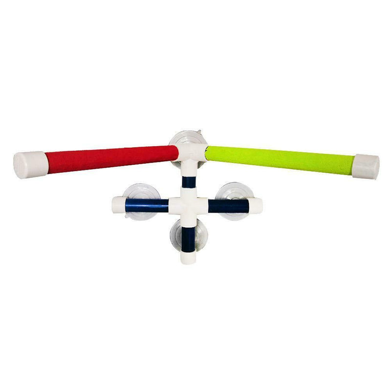 Parrot Shower Rack 4 Sucker Folding Bird Stand Platform Stick Pet Products