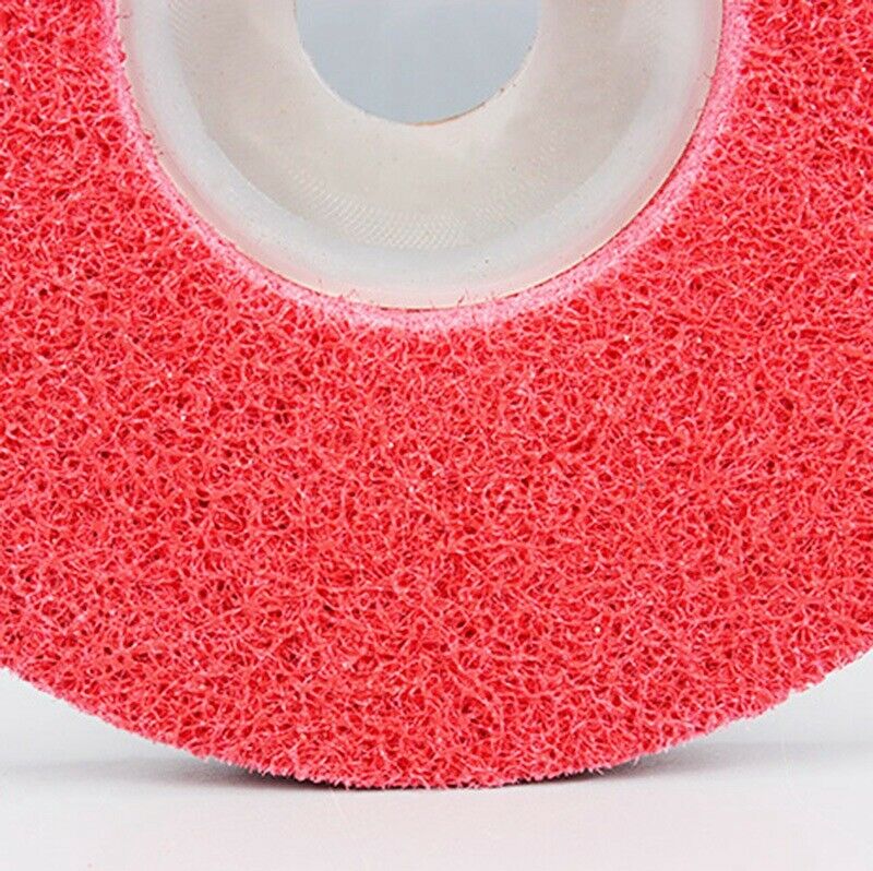 10Pcs Polishing Wheel 100X16Mm9P Non Woven Abrasive Wheel Nylon Fiber Polis F8C8
