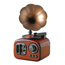 1pc Retro Gramophone Shape Art Music Box Ornament Home Desktop Decoration Crafts
